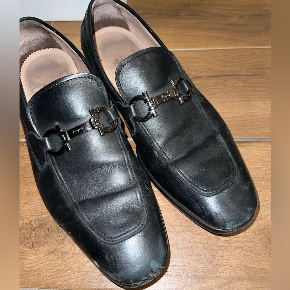 Ferragamo Men’s Moccasin with Gancini ornament